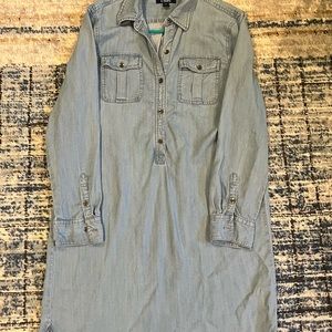 Chaps Chambray Shirtdress Size Large EUC